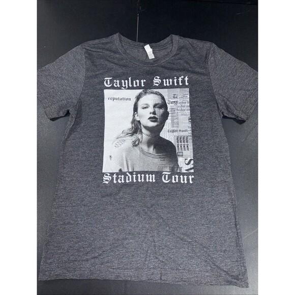 Taylor Swift Reputation 2018 Stadium Tour Band Concert T-shirt Gray Medium - Picture 1 of 9